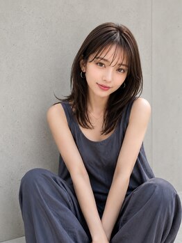 ロウブ(roubu.)の写真/レイヤーカットが得意なStylistが創る韓国風スタイルが魅力★顔周りの絶妙なカットで小顔効果も抜群！