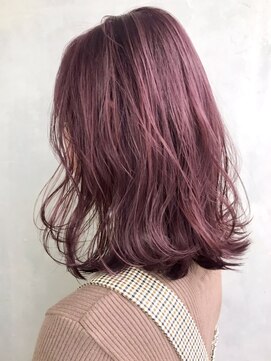 アイティーバイアルバム 下北沢店(IT by ALBUM) ピンクパープル_くびれヘアツートンカラーアースカラー_ba283641