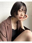 顔まわりレイヤーボブ20代30代