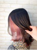 インナーカラー☆ピンクベージュ