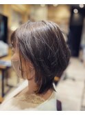ハイトーンカラー×インナーカラー×ナチュラルウルフ/40代50代