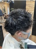 アップバングショート×ツイストスパイラル