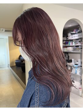 ニコフクオカヘアーメイク(NIKO Fukuoka Hair Make) ロングヘア/巻き髪/ピンクベージュ/ピンクラベンダー