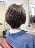 ★イメチェン愛されショートボブ艶髪チョコレート