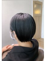 テラスヘアヴィラ 新潟駅南(TERRACEhairVilla)&nbsp;【ショートヘア】ダークブルーミニボブ