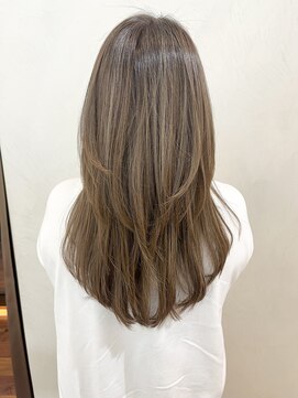 ネックス 表参道本店(nex) 【nex 表参道】白髪ぼかし ハイライト ベージュカラー 齋藤