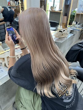 ロンドワン 三宮元町(Lond one) 全頭ブリーチ/ハイトーン/ホワイトミルクティー