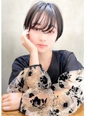 【kate 大宮】コリアンブラック×透け感大人っぽショートヘア