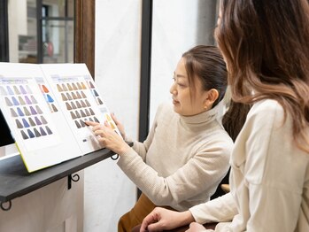 アーバイン バイ ピーシーエイチ(Irvine by P.C.H)の写真/実績のあるスタイリストが仕上げまで担当☆お客様に寄り添った施術で、あなたのなりたいが叶う♪