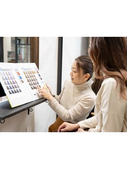 実績のあるスタイリストが仕上げまで担当☆お客様に寄り添った施術で、あなたのなりたいが叶う♪