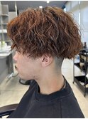 メンズマッシュツイストスパイラルパーマツイストパーマフェード