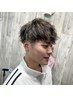 【MEN'Sトレンドスタイル◎】MEN'Sカット＋ハイライト×パーマ