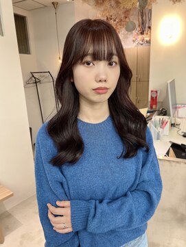 ヴィンスジオ 岐阜駅南(vince gio) 韓国風レイヤー/ラベンダーブラウン