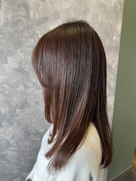 ザ ラブズ ラフズ ヘアー 本店(the loves laughs hair) ピンクベージュ/水光カラー/レイヤーカット/柔らか仕上げ