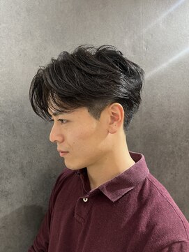 ニコ トウキョウ ヨコハマ(nico) センターパートニュアンスパーマメンズカットカルマパーマ