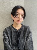 ♪ミニウルフレイヤーカット顔周り前髪韓国ショートボブ/池袋