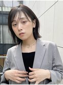大人ミニボブ ショートボブ 外ハネ切りっぱなし M2025.5.25