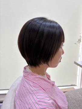 スレーヌサロンハナレ 北千住美容院(Sereine salon HANARE) 丸みのある美髪矯正×ショートスタイル