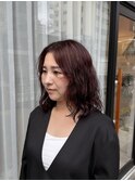 ラベンダーピンクヴェール × ハイライトパーマ☆