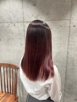 ルース(LOOSE)&nbsp;ピンクグラデーション＃立川＃立川駅＃ブリーチ＃縮毛矯正＃韓国