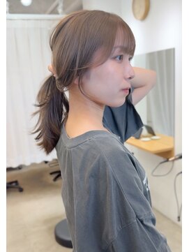 レル(lelu) 結んでも可愛い顔周り/柔らかいオリーブベージュ