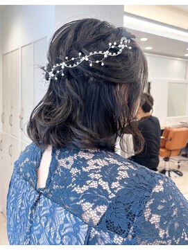 ガーデンヨコハマ(GARDEN YOKOHAMA) セット/お呼ばれヘア/ヘアアレンジ/ハーフアップ/ボブアレンジ