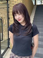 ノラジャーニー(NORA Journey)&nbsp;上田/顔周りレイヤーハッシュカットミディアムレイヤーウルフ