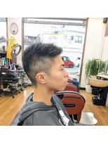ふかみ理容院&nbsp;ショートバーバースタイル×ナチュラルフェード