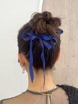 シュピネ(choupinet) リボンおだんごスタイル