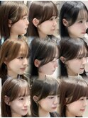 顔周りカット/前髪カット/盛れる顔周り