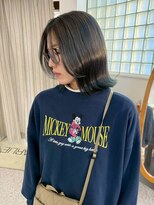 ロマーリ 倉敷(LOMARLIE)&nbsp;エンズカラー20代30代40代ブリーチグレージュカラーネイビー