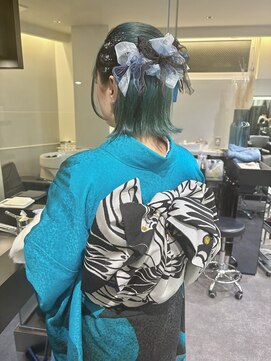 ケンジ 横浜(KENJE) 成人式/着物ヘア/タイトヘア/ボブアレンジ