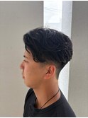 メンズマッシュ毛流れパーマ