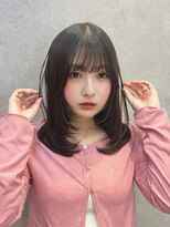 ロンド フィーユ(Lond fille)&nbsp;ミルクティーベージュ/レイヤー/韓国巻き/顔周りカット/銀座 ■
