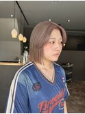 ミルクティベージュ/ボブスタイル/イメチェン