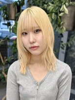 ワク 西尾店(waku) ミルクティーベージュダブルカラーケアブリーチインナーカラー