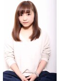 20代30代大人可愛い☆艶感♪ピュアストレート×ナチュラルカラー