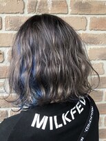 ヘアメイクエイト 丸山店(hair make No.8)&nbsp;【担当＊岩切祐樹】シルバーハイトーン×インナーブルー