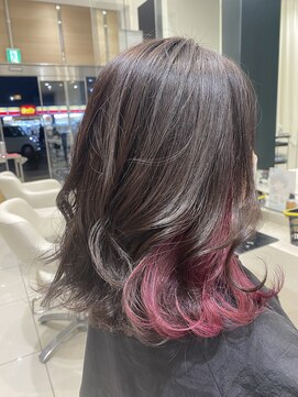 アヴァンス 深井店(AVANCE.) インナーカラーピンク×透明感