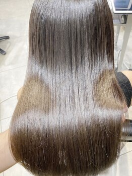 シルクレイ(Silk-lei)の写真/ぺたんこにならない！ナチュラルストレートでさら艶美髪【銀座3分】