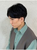 メンズセンターパート×ニュアンスパーマ