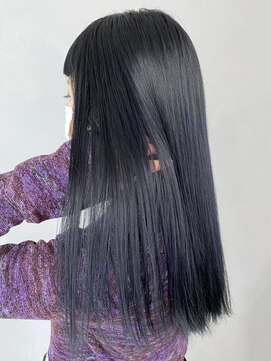 アイティー バイ アルバム 中野店(IT by ALBUM) ブルーアッシュ_イヤリングカラーくびれミディ_ba318811