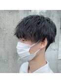ソフトツイストパーマ ツーブロックマッシュ