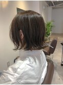 *グレージュ外はねボブ*