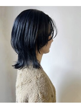 フィエル(fielu) シースルーマッシュウルフ ×ブルーブラック×【ISAO】