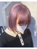 シェリア(Shelia)&nbsp;パールラベンダー_ボブカット_ラベンダーアッシュ_ワンレンボブ1