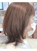美シルエットミディアムレイヤーカットベージュ30代40代50代