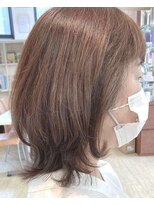 マニス(manis)&nbsp;美シルエットミディアムレイヤーカットベージュ30代40代50代