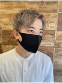 【ホワイトベージュカラー】メンズショート
