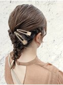 結婚式お呼ばれ ヘアセット